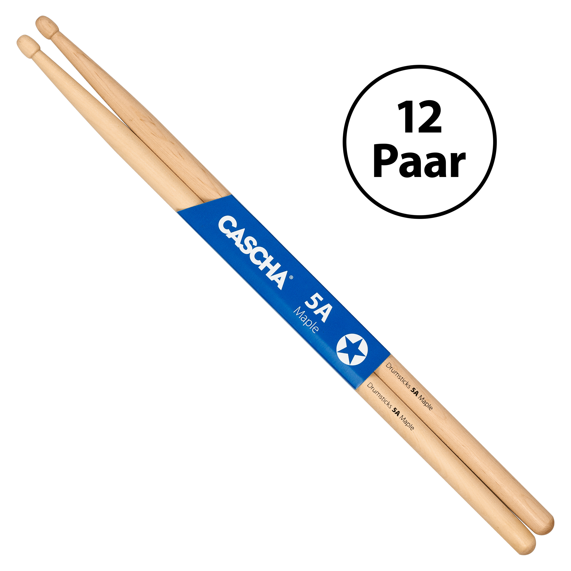 Drumsticks 5A Ahorn BAIFULAI Drumsticks 5A 6 Paar - Ahornholz Schlagzeugstöcke Für Anfänger & Profis Schlagzeug Sticks