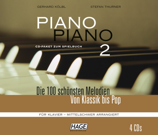 Piano Piano 2 mittelschwer CD-Paket (4 CDs)