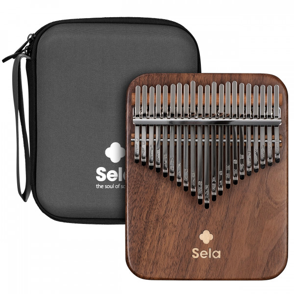 Sela Kalimba 21 Solid Black Walnut