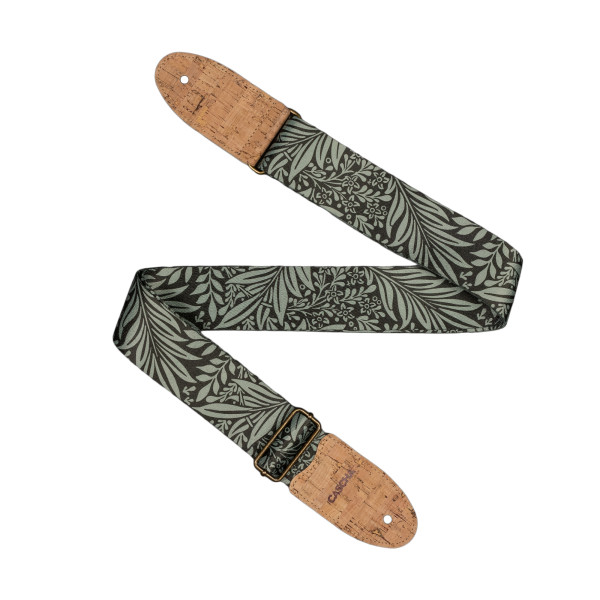 Gitarrengurt Vegan Kork - Olive Jungle