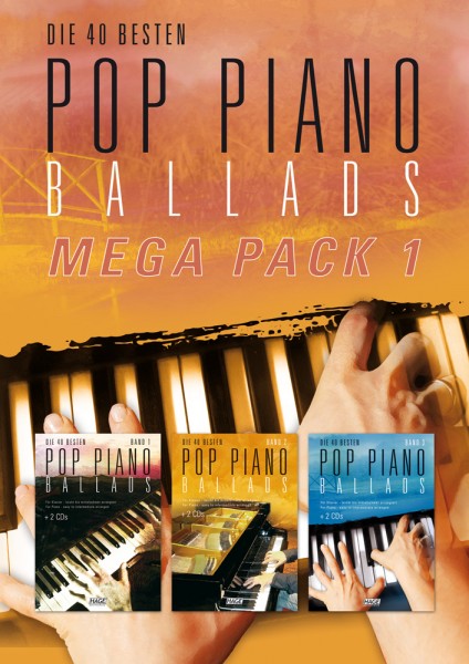 Pop Piano Ballads Mega Pack 1 (mit 6 CDs)