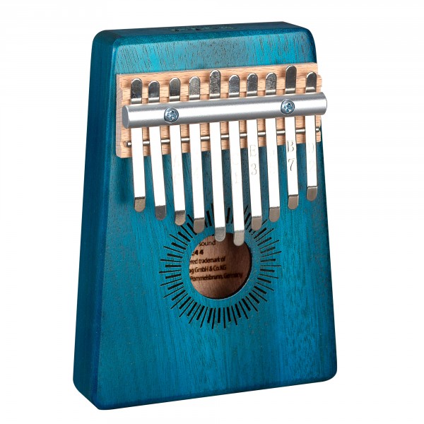 Sela Kalimba Mahagoni 10 Blau