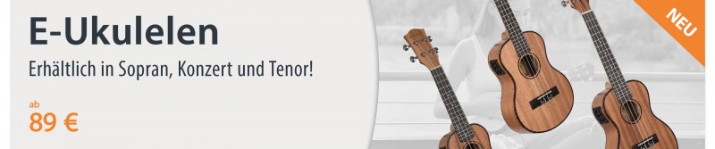 Ukulelen Sets mit Tonabnehmersystem