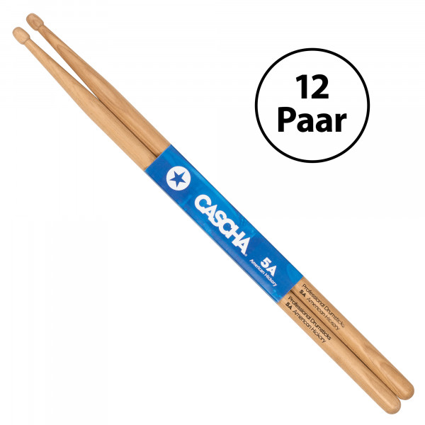 Drumsticks 5A American Hickory (12 Paar)