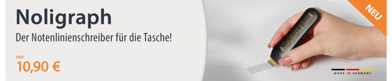 Notenlinienschreiber mit 5 Qualitätsminen