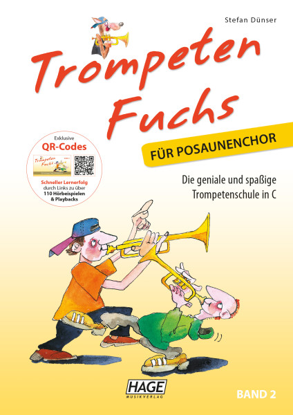 Trompeten Fuchs Band 2 in C für Posaunenchor (mit CD)
