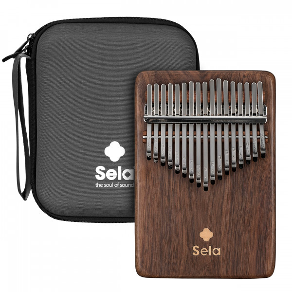 Sela Kalimba 17 Solid Black Walnut