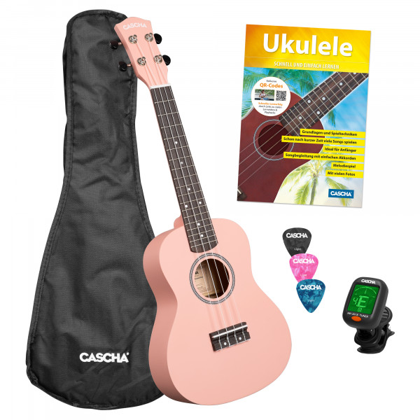 Konzert Ukulele Linde Pink Set